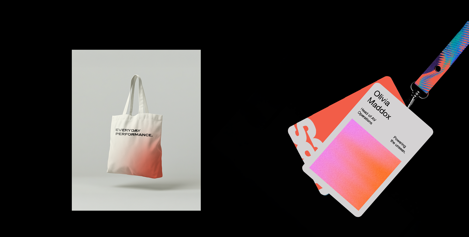 Stationery design of letterhead and business cards for the company Anders on top of a blurred photo of a house interior.